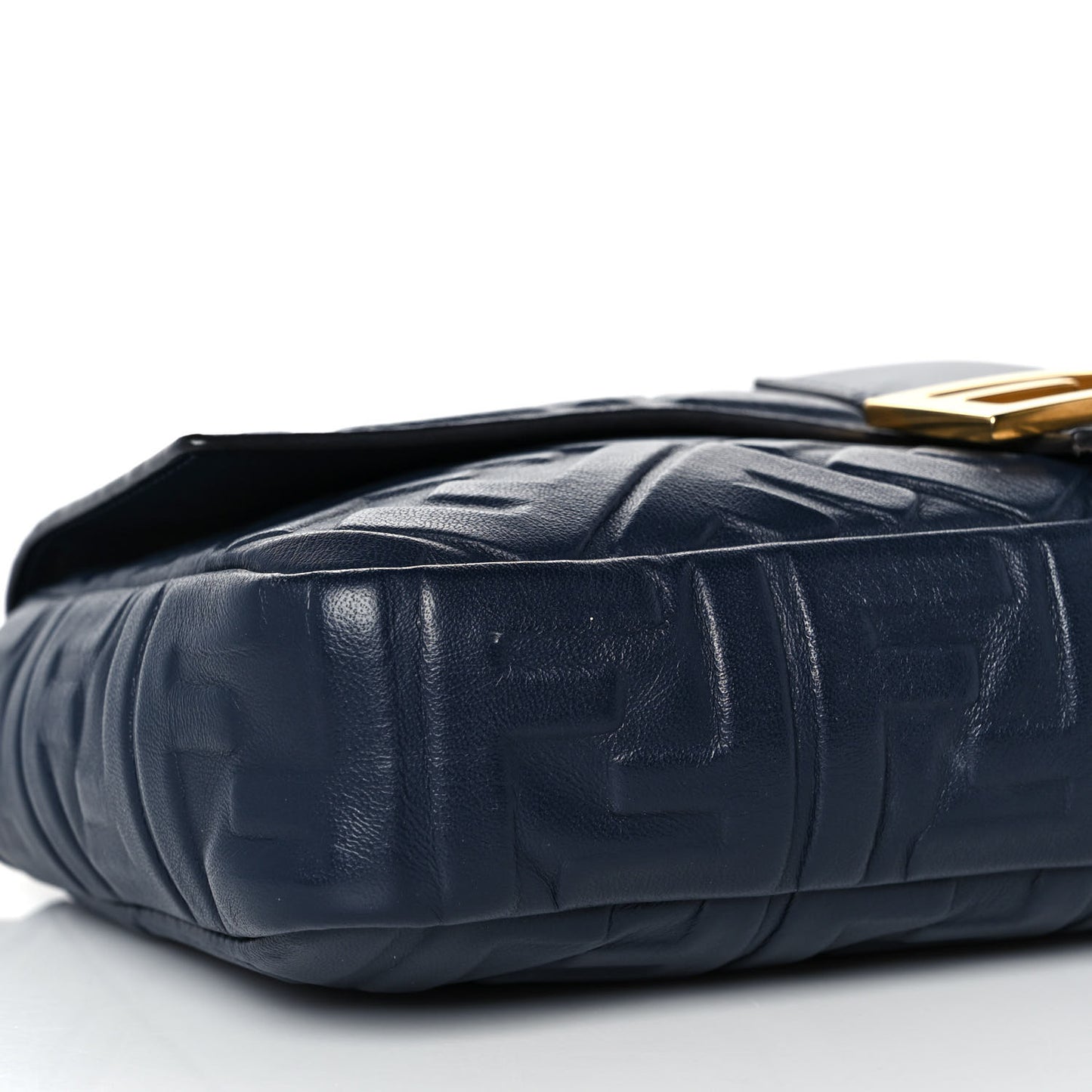 Nappa FF 1974 Embossed Large Baguette Midnight
