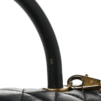 Chanel Caviar Quilted Medium Coco Handle Flap Black 8 of 8