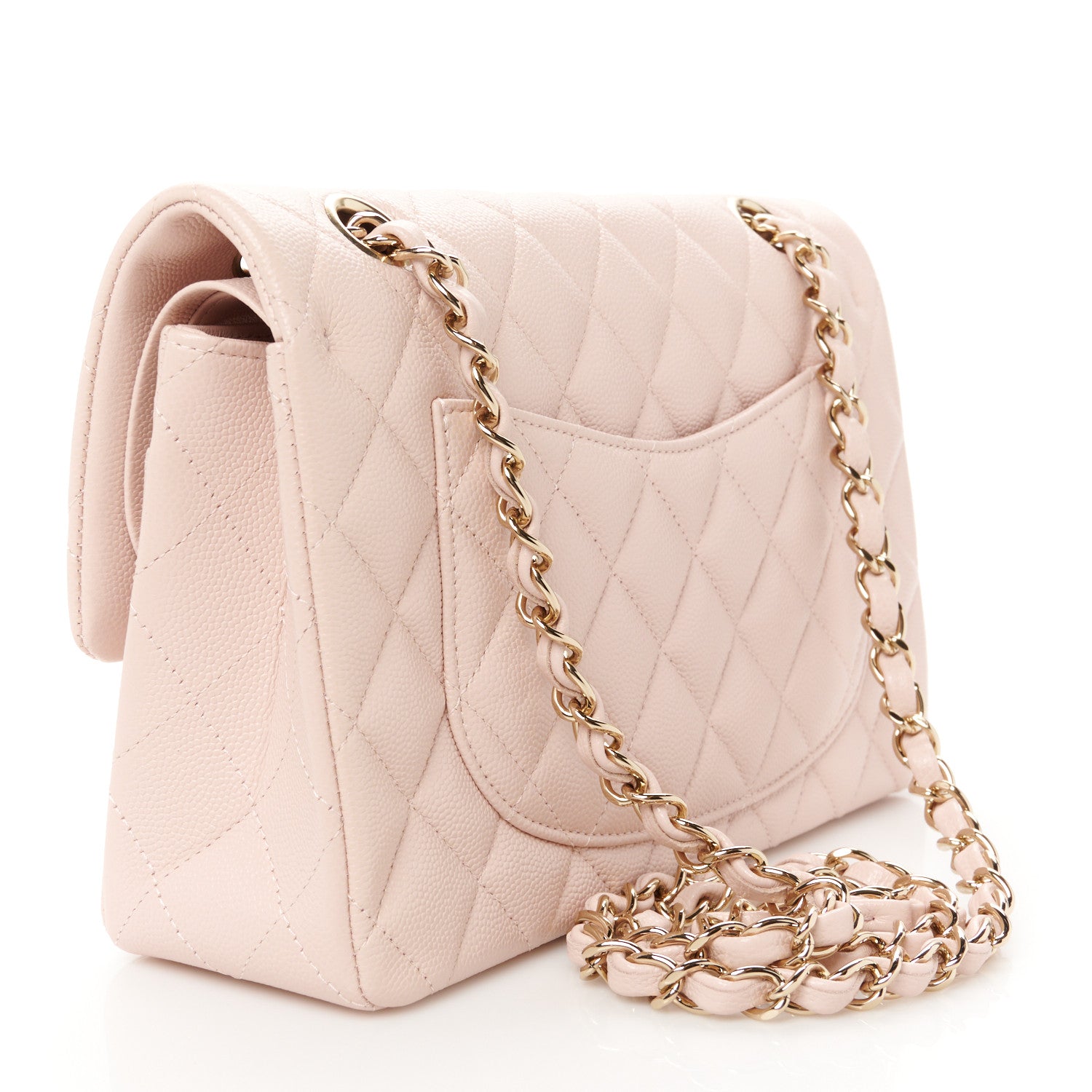 Chanel Caviar Quilted Small Double Flap Light Pink 4 of 13
