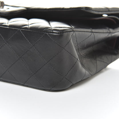 Chanel Lambskin Quilted Medium Double Flap Black 10 of 17