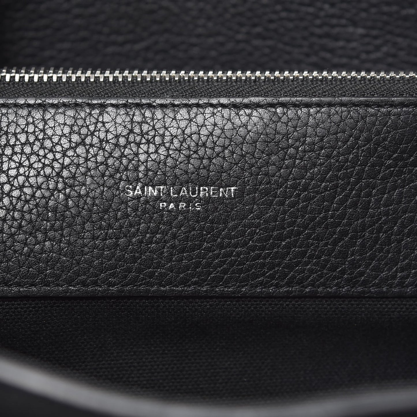 Grained Calfskin Medium Souple Sac De Jour Black