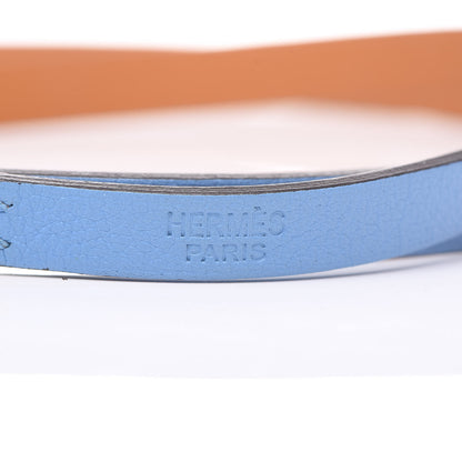 Hermes Swift Hapi 3 MM Triple Tour Bracelet S Bleu Paradis 4 of 7