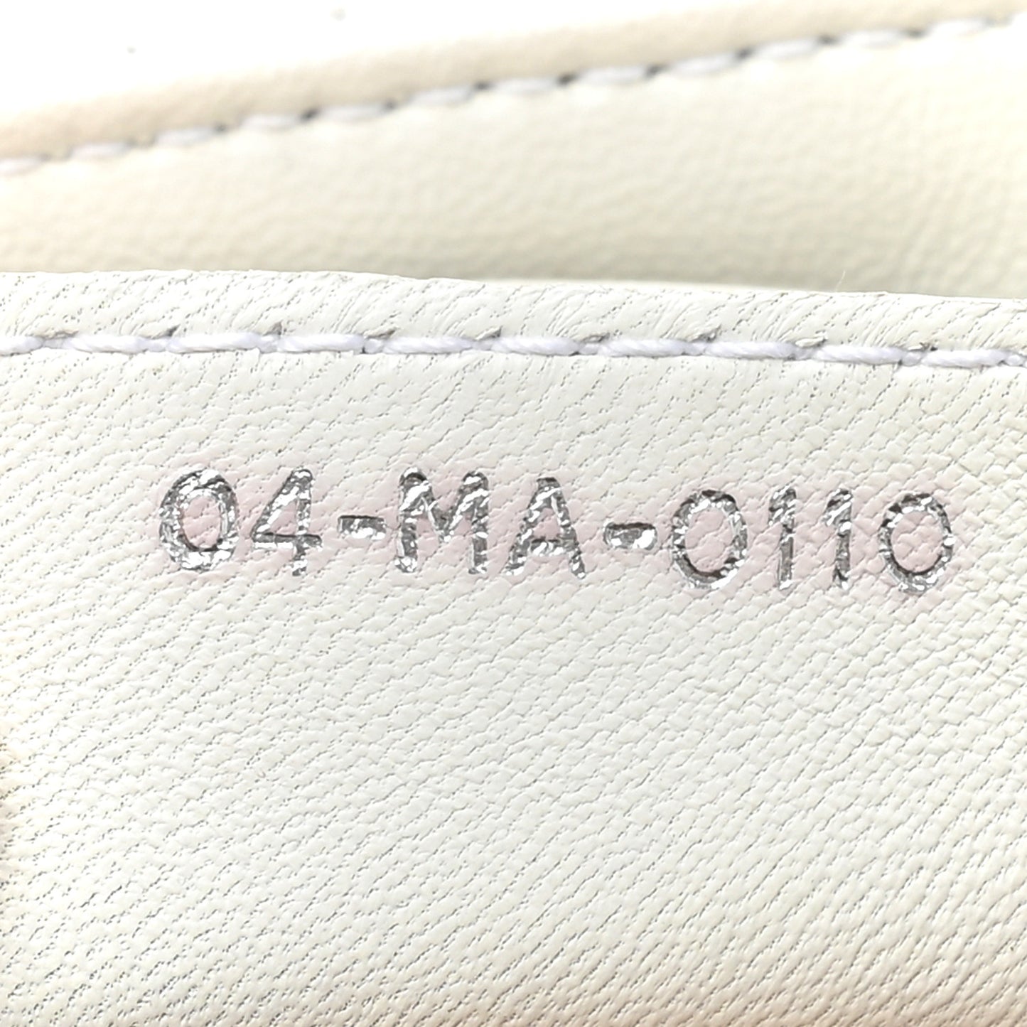 Lambskin Cannage Medium Lady Dior White