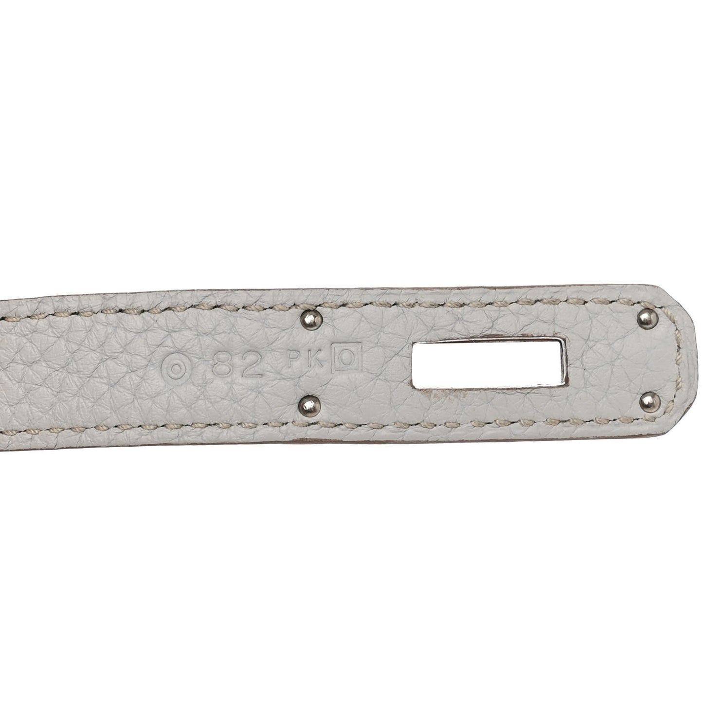 Taurillon Clemence Lizard Club Birkin 35 Gris Perle White Mykonos