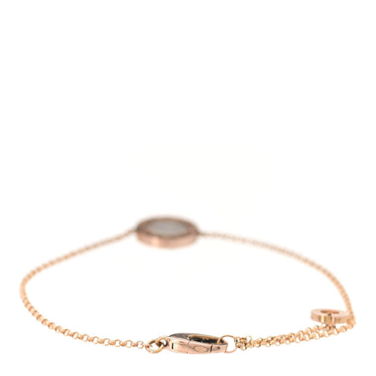 Bulgari 18K Rose Gold Mother of Pearl Bvlgari Bvlgari Engravable Bracelet SM 3 of 10