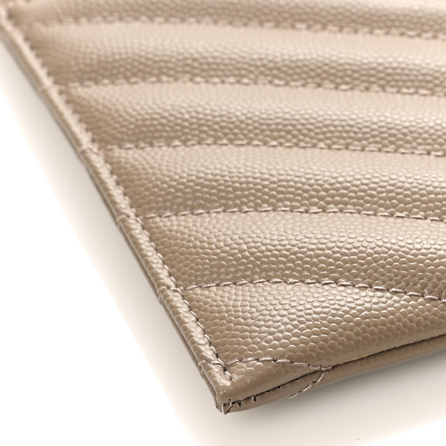 Grain De Poudre Chevron Monogram Bill Pouch Dusty Grey