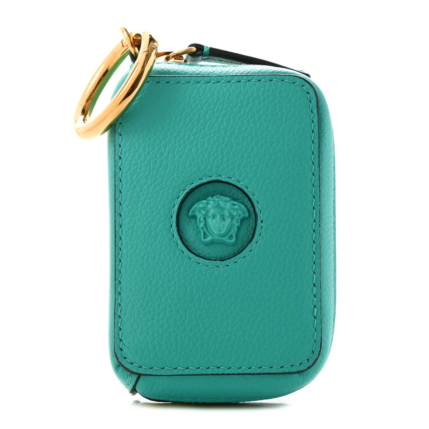 Calfskin Medusa Coin Pouch Blue