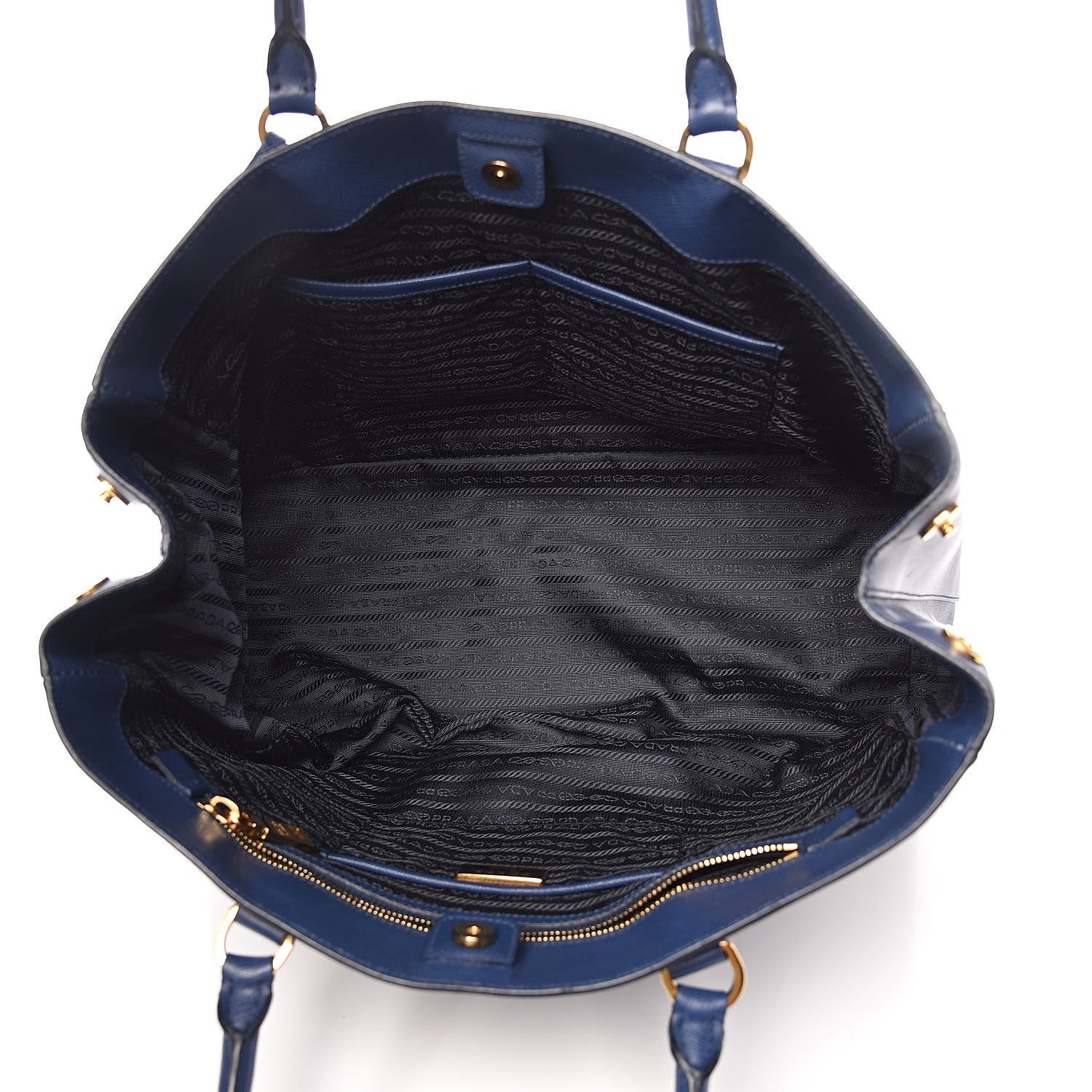 Prada Saffiano Lux Large Tote Bluette 5 of 20
