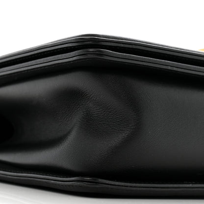 Chanel Calfskin Medium Boy Logo Top Handle Flap Black 9 of 13