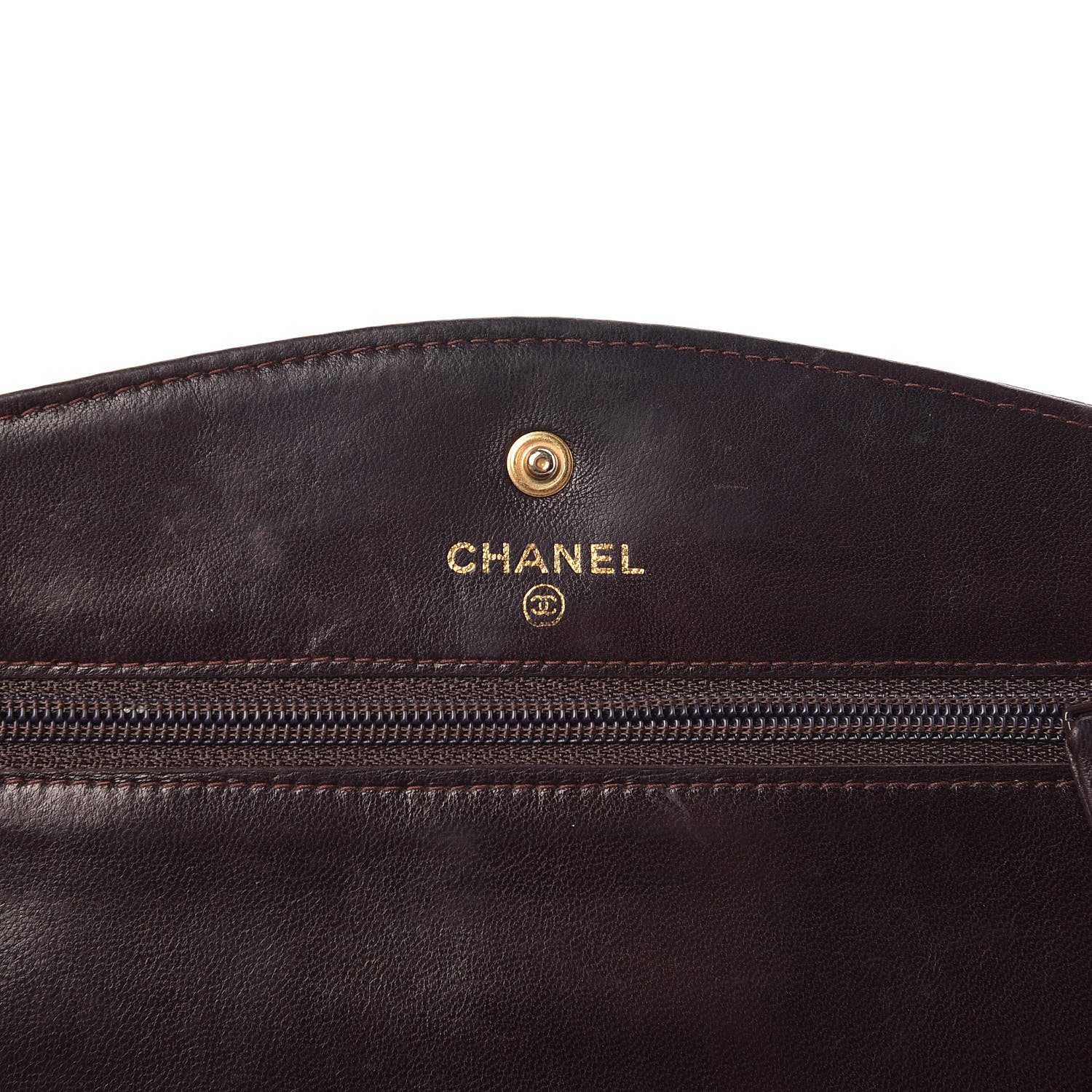 Chanel Caviar Timeless CC Wallet On Chain WOC Burgundy 6 of 14