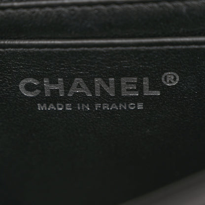 Chanel Lambskin Chevron Quilted Mini Rectangular Flap So Black 6 of 11