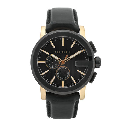 Gucci PVD Stainless Steel Calfskin 44mm G-Chrono Quartz Watch Black 1 of 4