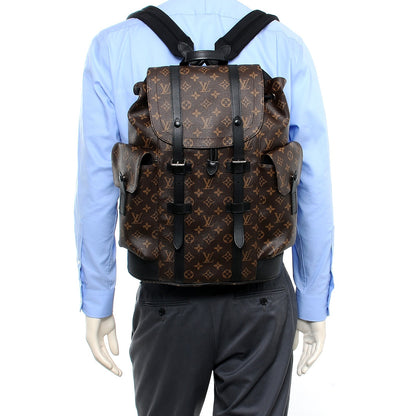 Louis Vuitton Monogram Macassar Christopher PM Backpack 2 of 7