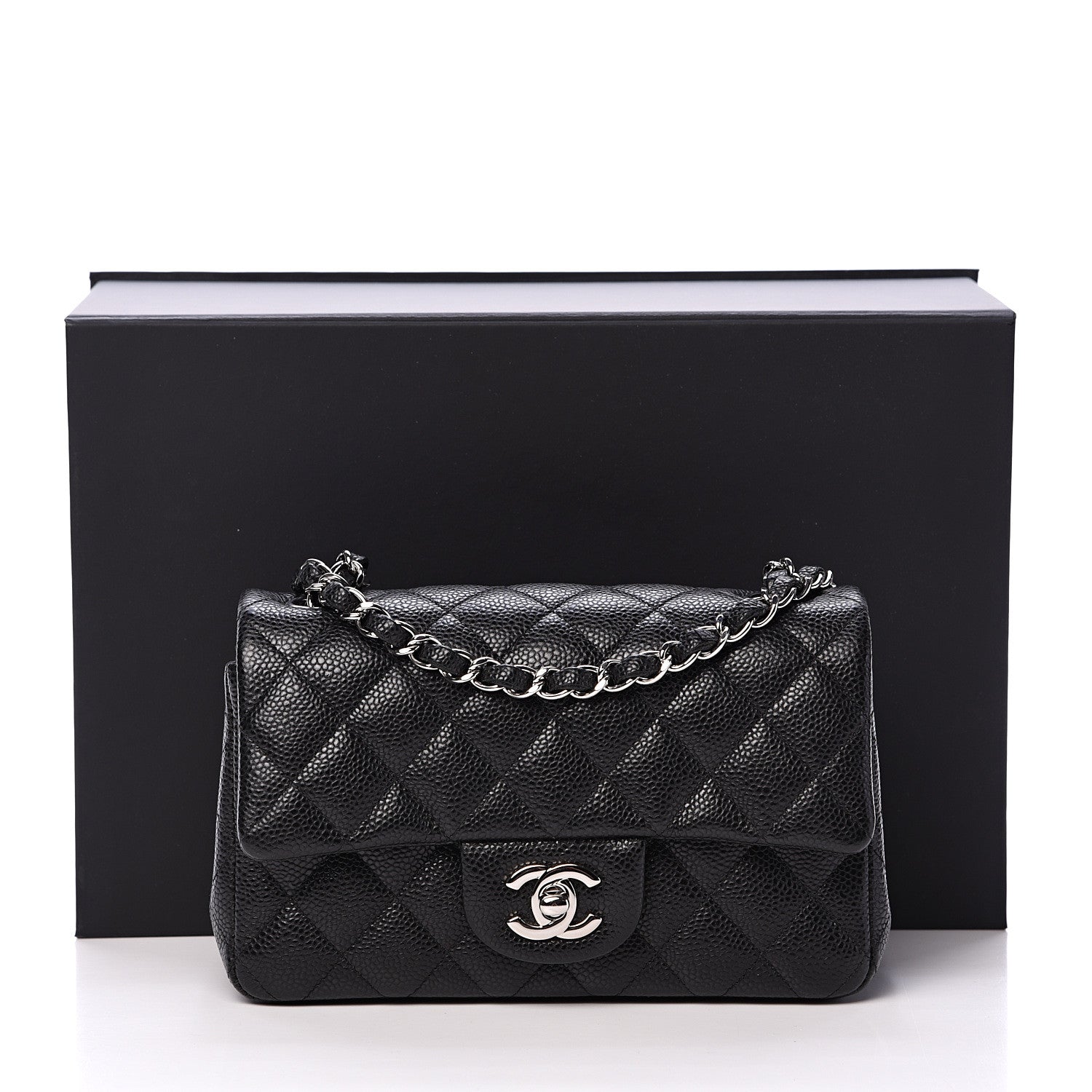 Chanel Caviar Quilted Mini Rectangular Flap Black 10 of 10