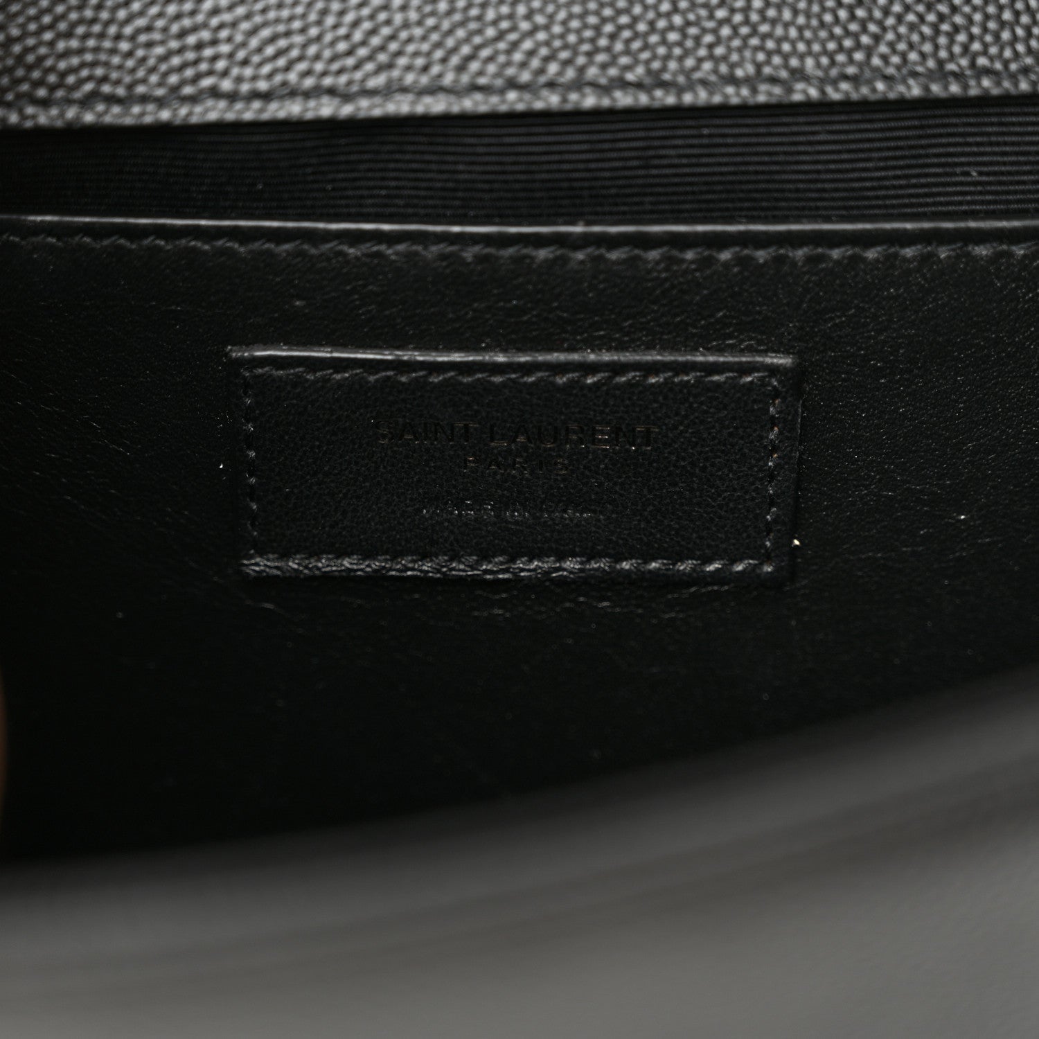 Saint Laurent Grain De Poudre Medium Classic Monogram Monochrome Kate Satchel Black 6 of 9