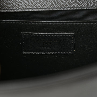 Saint Laurent Grain De Poudre Medium Classic Monogram Monochrome Kate Satchel Black 6 of 9