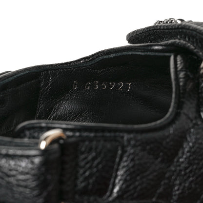 Chanel Grained Calfskin Velcro Dad Sandals 36.5 Black 7 of 9