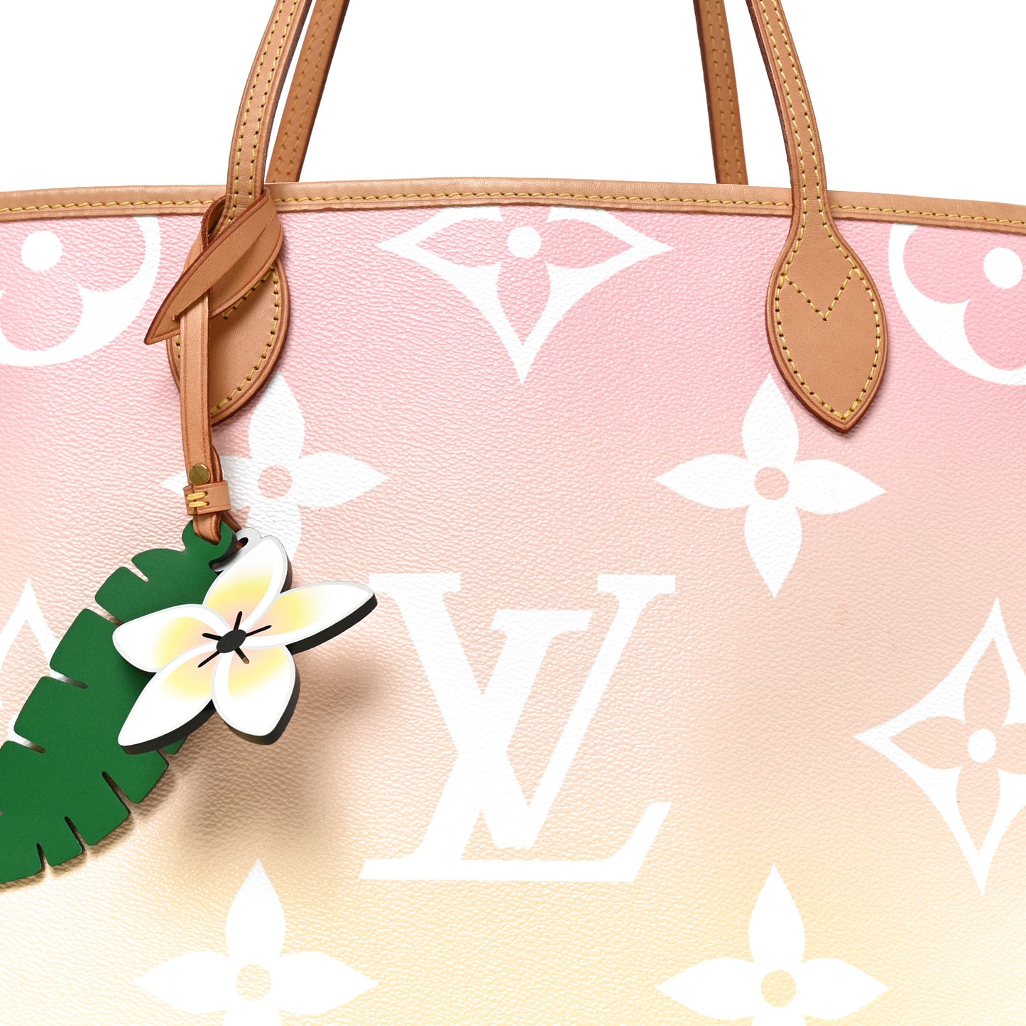 Monogram Giant By The Pool Neverfull MM Light Pink