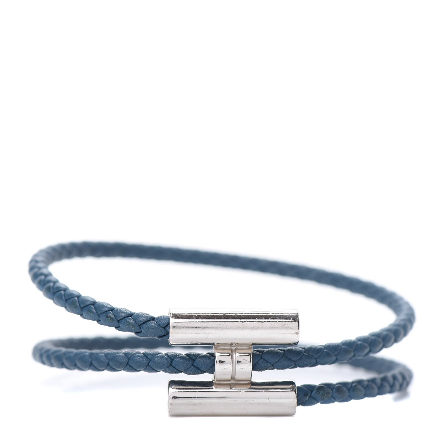 Hermes Swift Double Wrap Cord Tournis Tresse Bracelet T5 Colvert 1 of 5