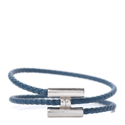 Hermes Swift Double Wrap Cord Tournis Tresse Bracelet T5 Colvert 1 of 5