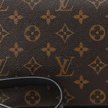 Louis Vuitton Monogram Macassar Kasai Clutch Black 8 of 10