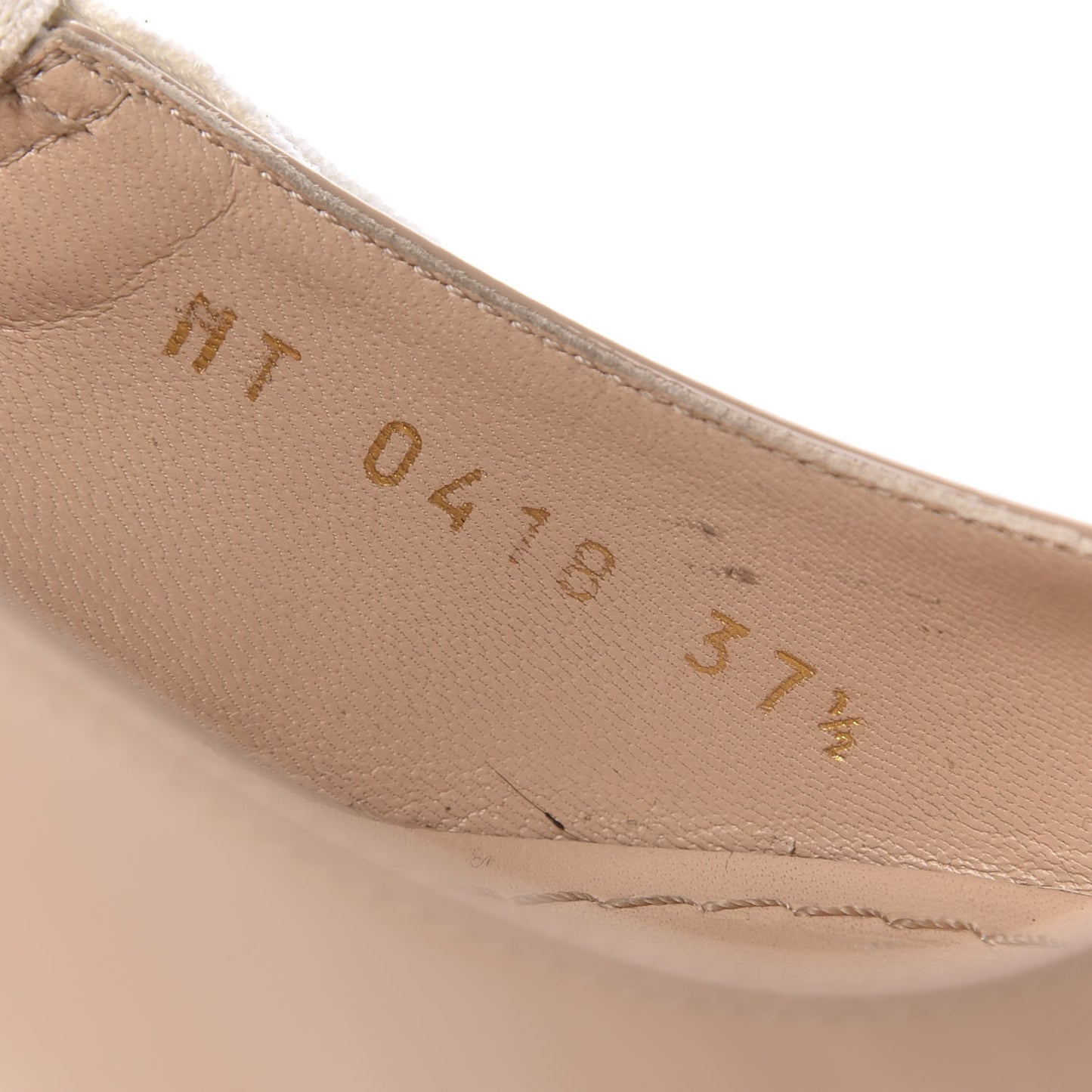 Patent Ribbon J'Adior Slingback 65mm Pumps 37.5 Nude