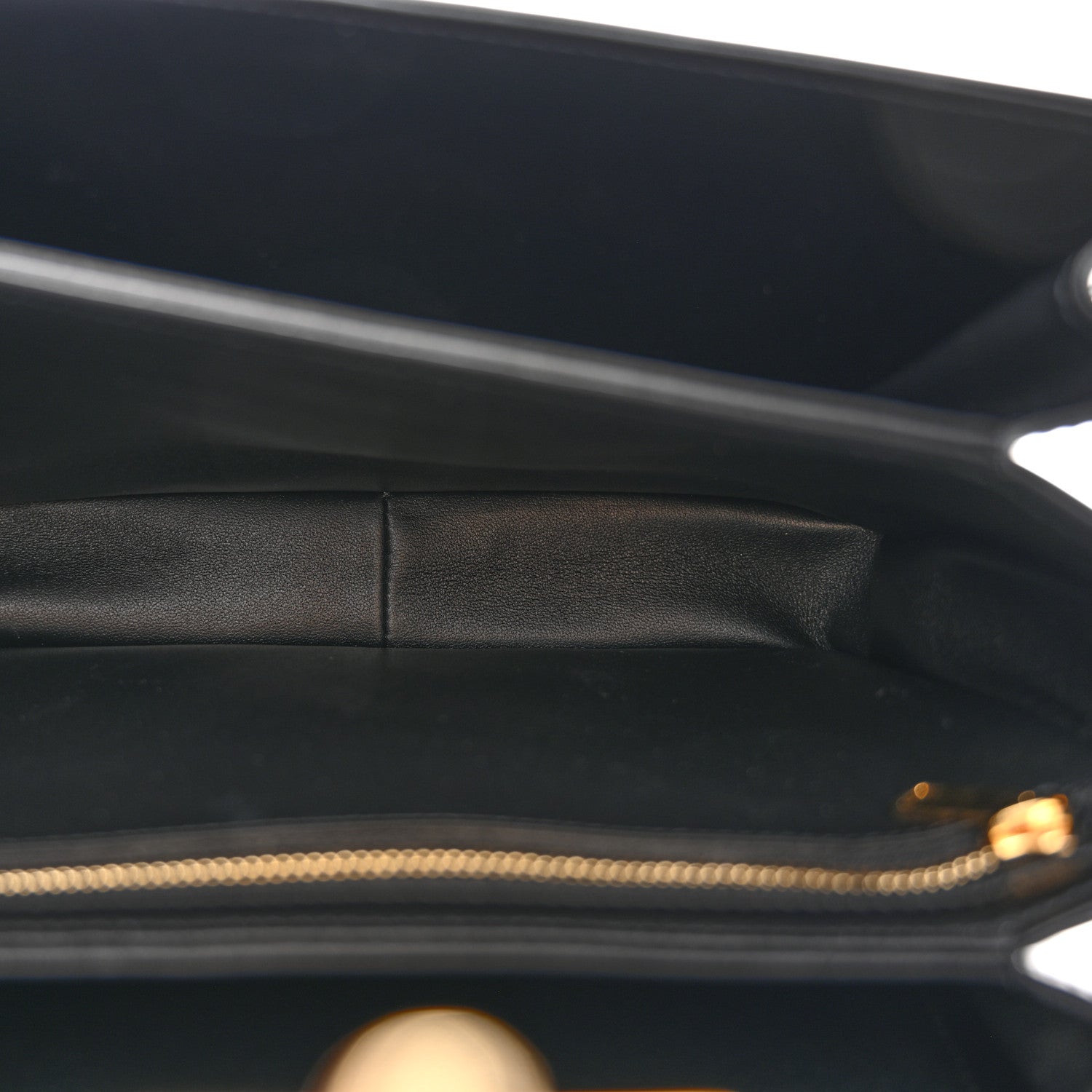 Celine Shiny Calfskin Medium Triomphe Black 5 of 11