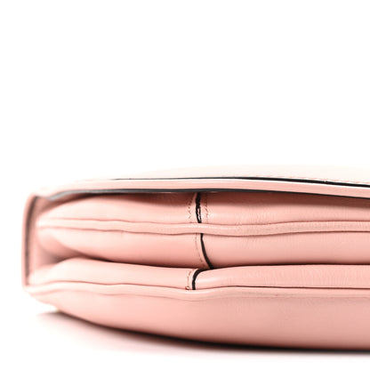 Gucci Roxy Calfskin Web Medium Blondie Top Handle Shoulder Flap Bag Powder Pink 9 of 10
