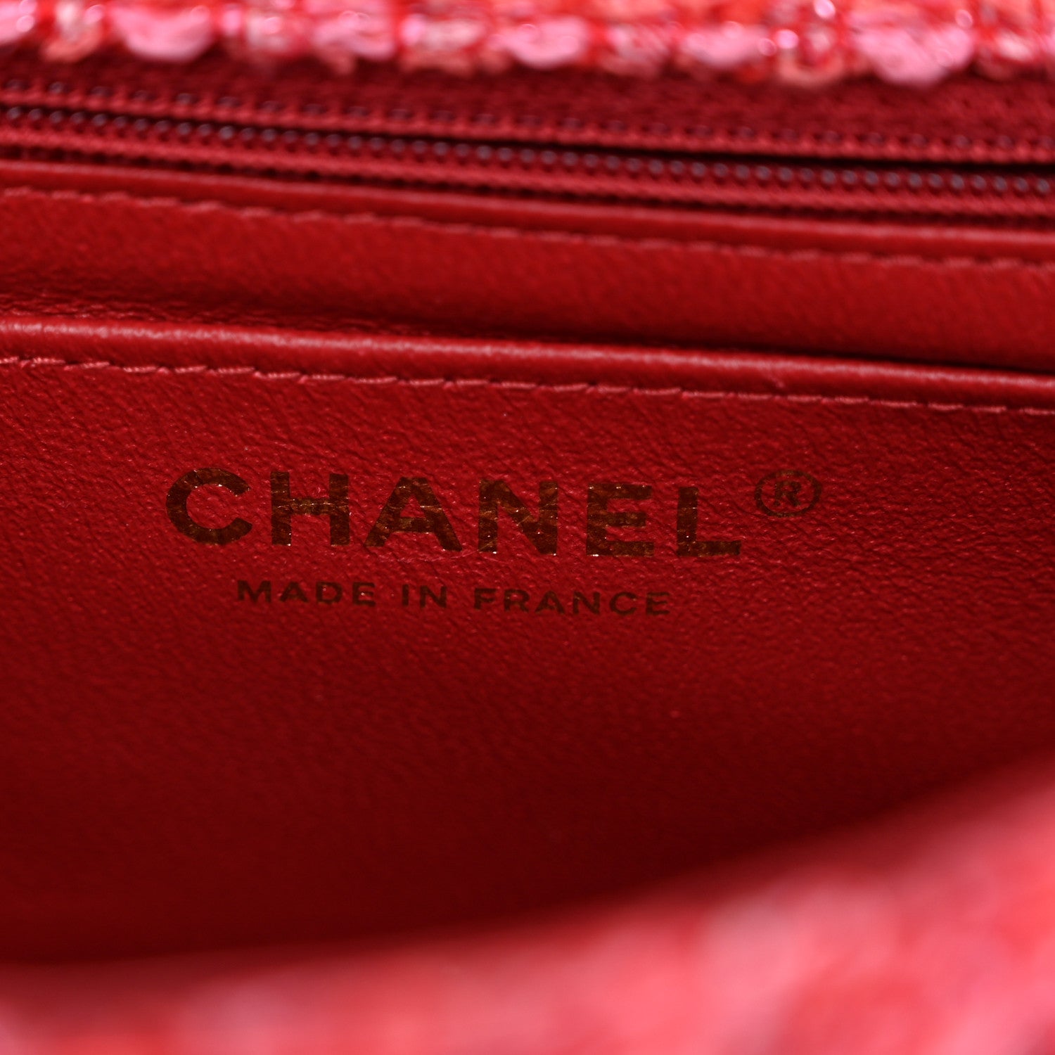 Chanel Tweed Quilted Mini 2.55 Reissue Flap Red Ecru Black 6 of 11