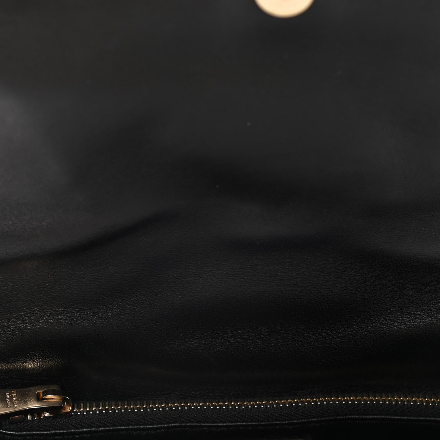 Nappa Re-Nylon Triangle Quilted Patchwork System Flap Shoulder Bag Black