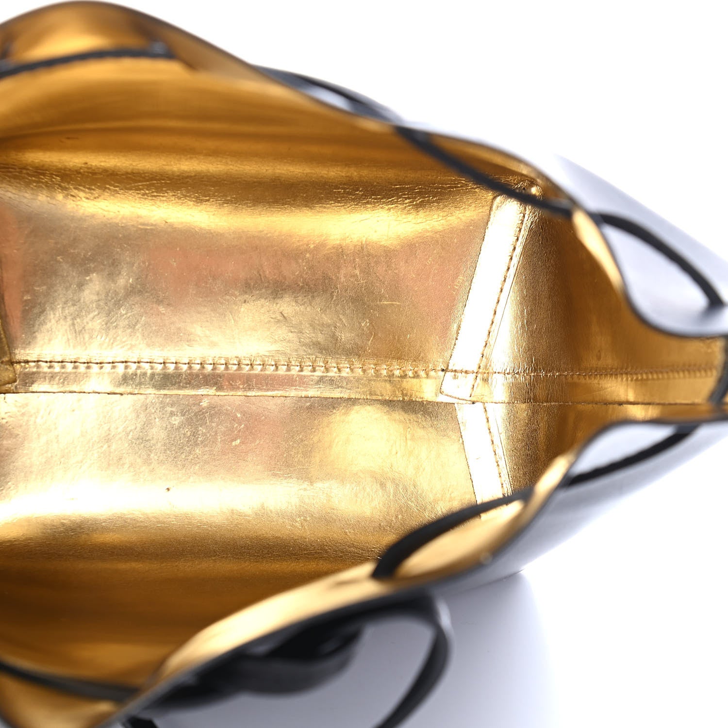 Mansur Gavriel Vegetable Tanned Calfskin Mini Bucket Bag Black Oro 5 of 9