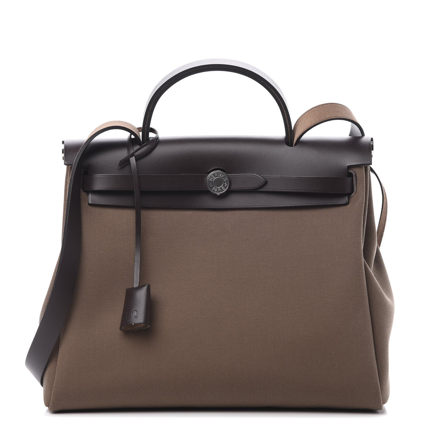 Hermes Vache Hunter Toile Herbag Zip 31 PM Etoupe Ebene 3 of 13