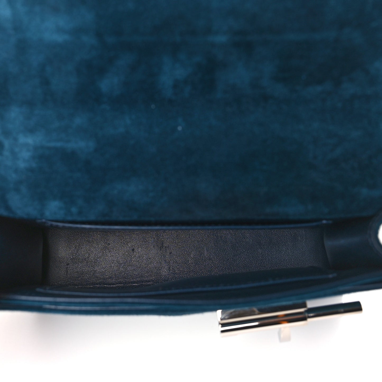 Veau Doblis Mini Verrou Chaine Bag Bleu Ocean