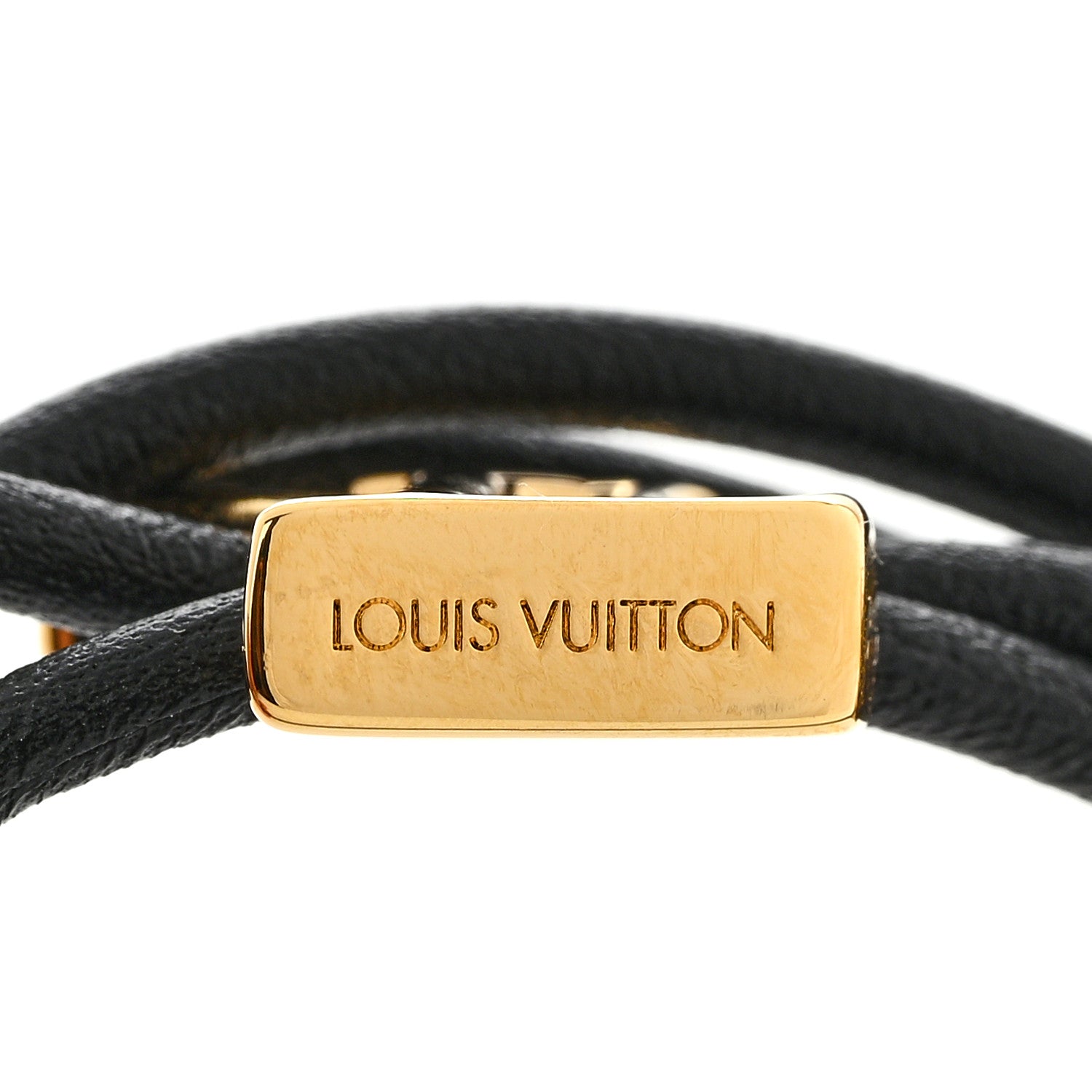 Louis Vuitton Calfskin LV Bloom Bracelet Black 4 of 6