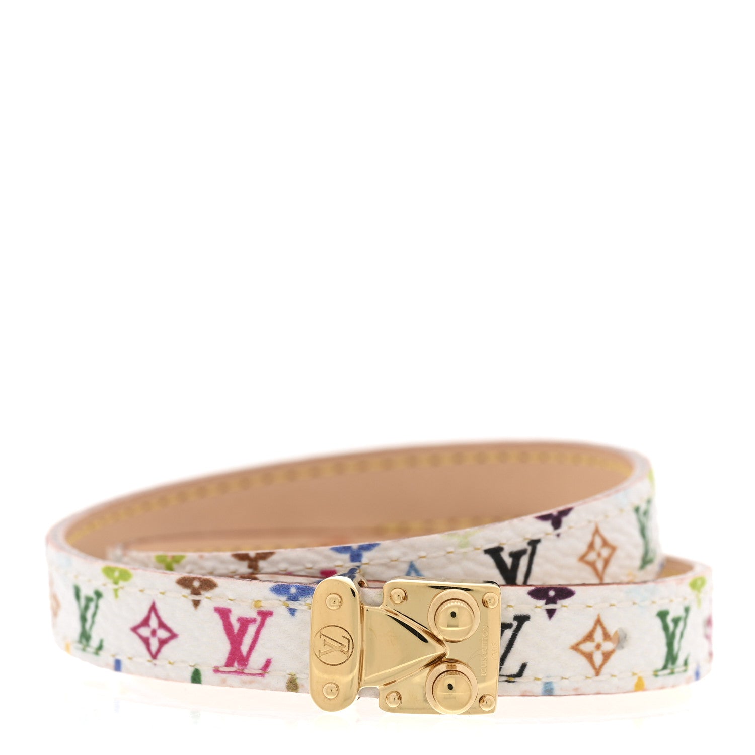 Louis Vuitton LV X TM Monogram Multicolor LV Signature Bracelet 17 White 1 of 7
