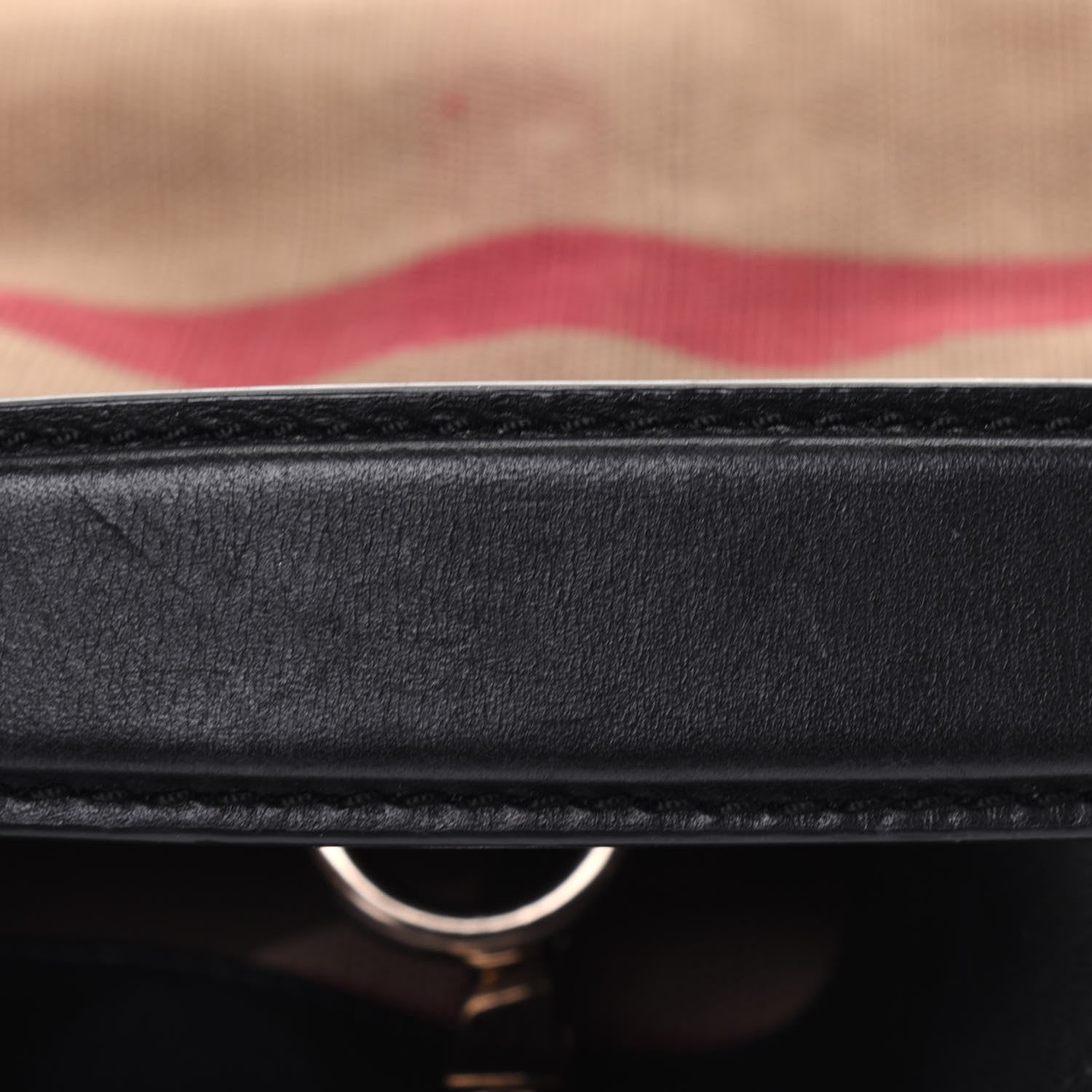 Burberry Canvas Mega Check Medium Ashby Hobo Black 21 of 22