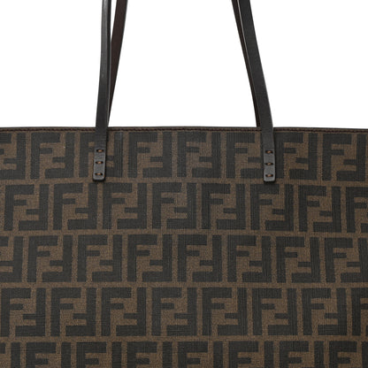 Fendi Zucca Spalmati Medium Roll Tote Tobacco Moro 8 of 14