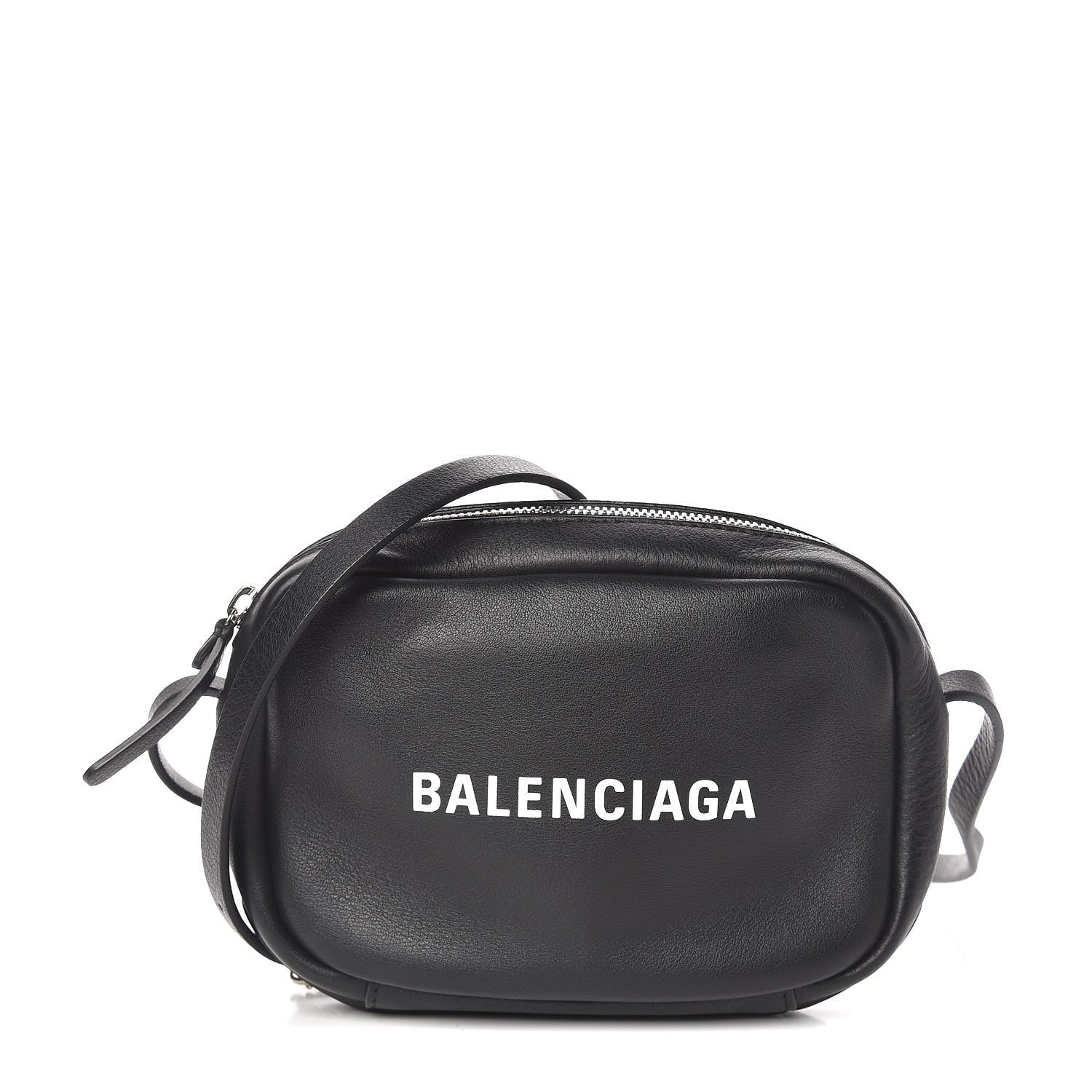 Balenciaga Calfskin Logo XS Everyday Camera Bag Black 1 of 10