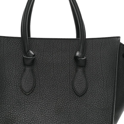 Celine Crisped Calfskin Mini Tie Knot Tote Black 8 of 13