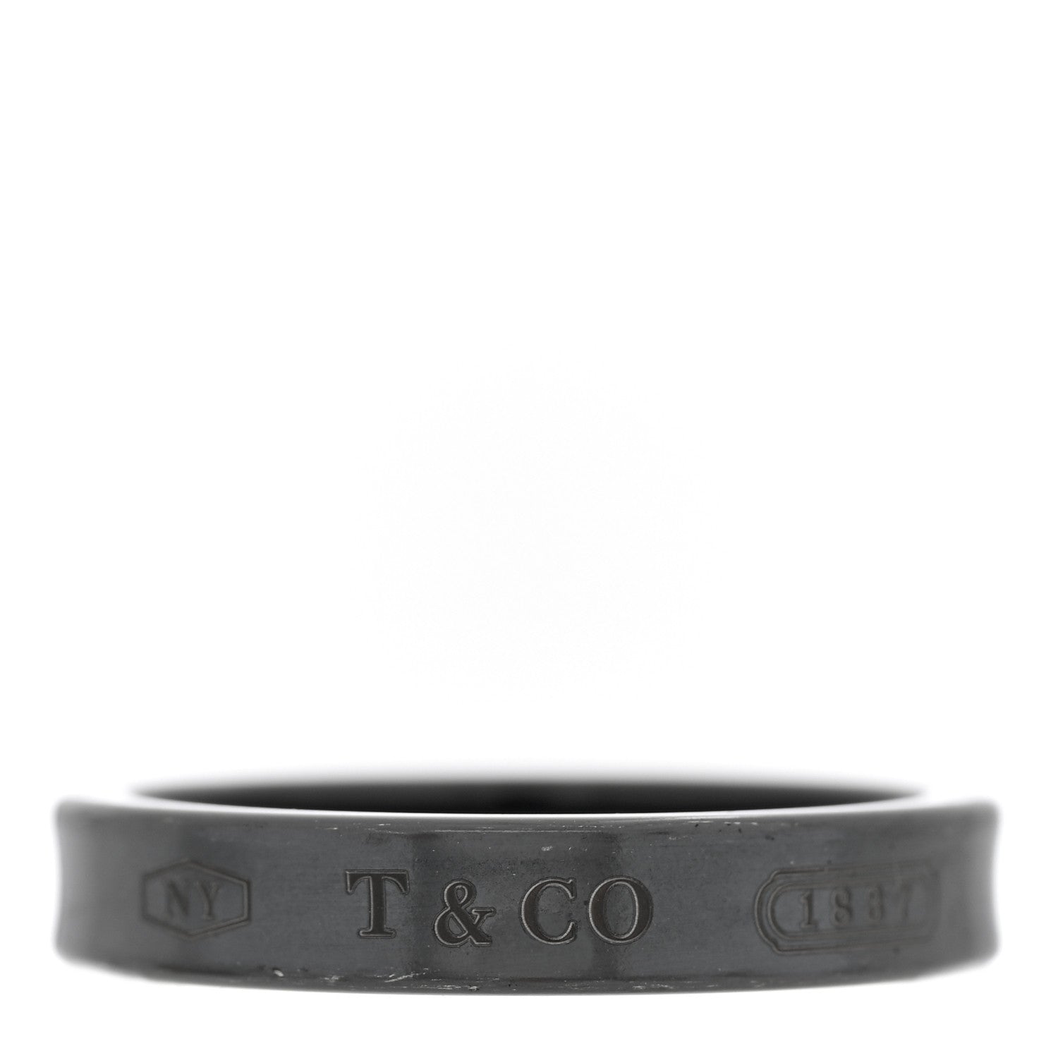 Tiffany Titanium 1837 Narrow Band Ring 57 8 1 of 4