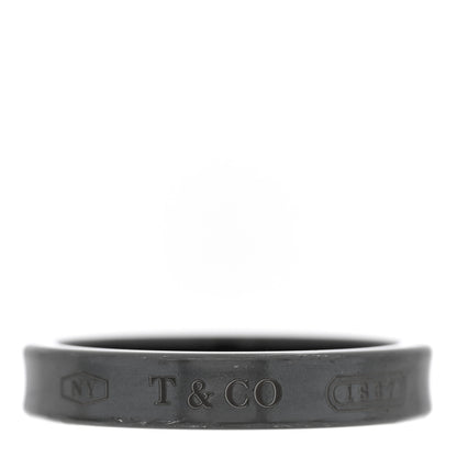 Tiffany Titanium 1837 Narrow Band Ring 57 8 1 of 4