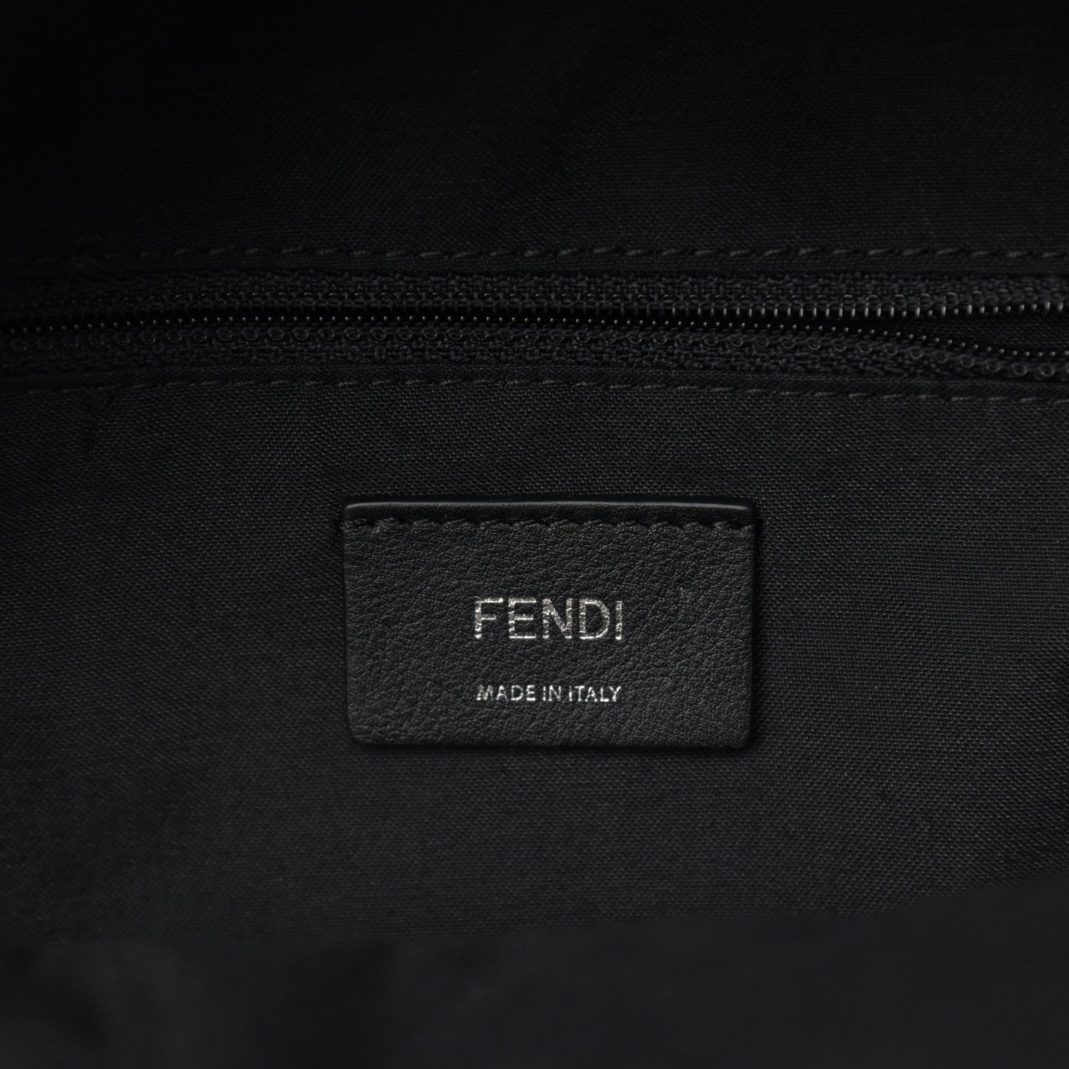 Fendi Nylon Vitello Dolce Goat Fox Fur Crocodile Monster Eyes Mini Backpack Black Sunflower 5 of 9