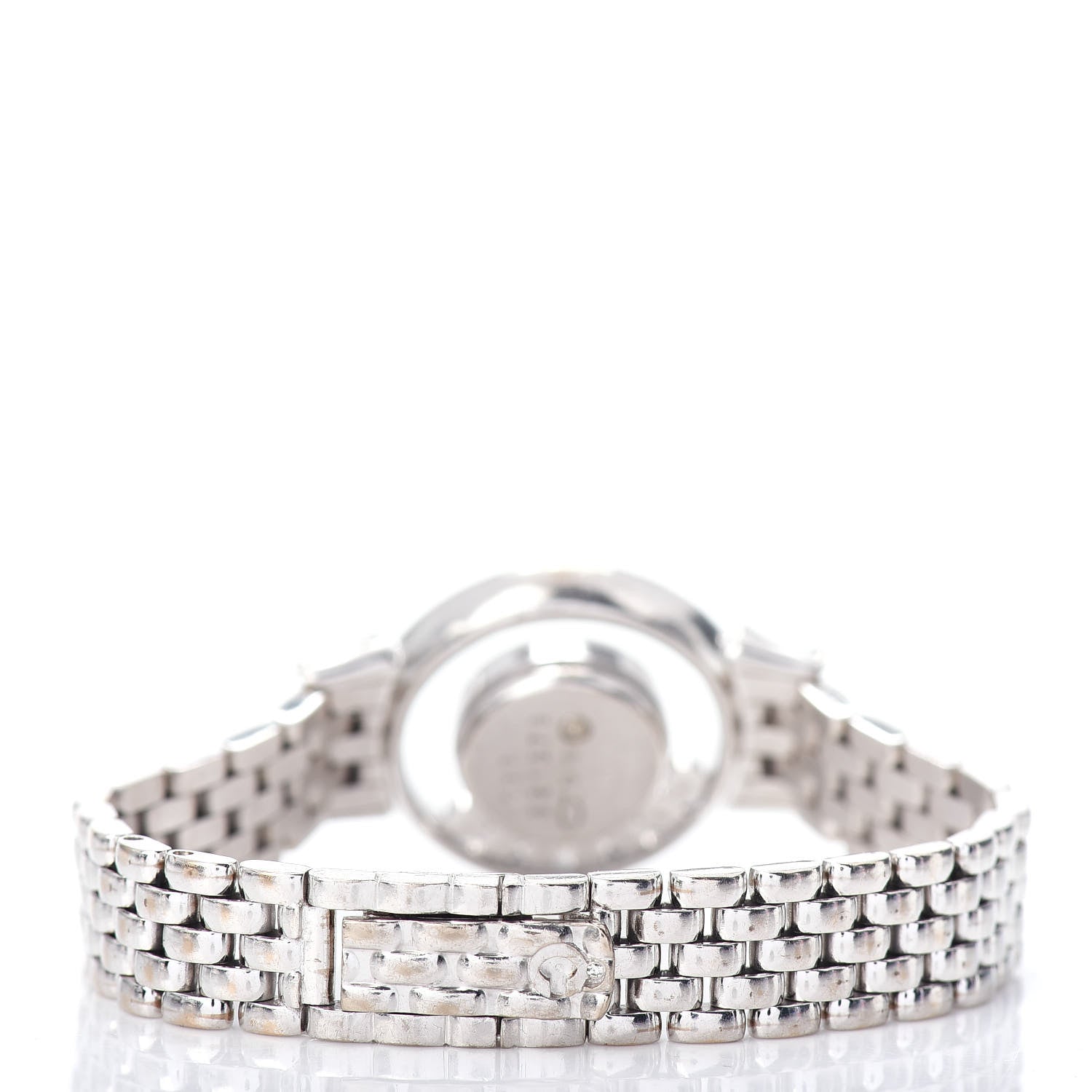 Chopard 18K White Gold Diamond Pave Bezel 24mm Happy Diamonds Icons Bow Tie Quartz Watch 3 of 4
