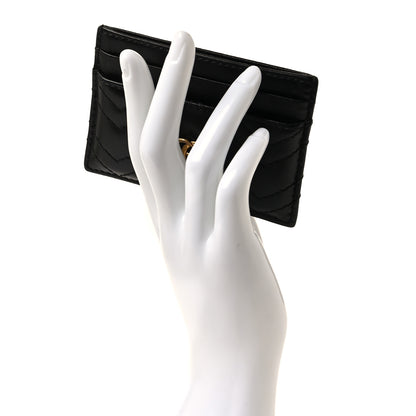 Gucci Calfskin Matelasse GG Marmont Card Holder Black 2 of 9