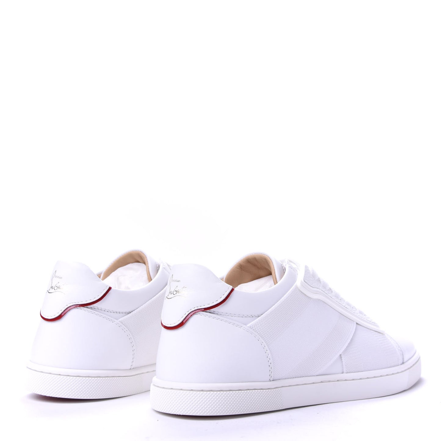 Calfskin Elastikid Donna Flat Sneakers 35 Bianco