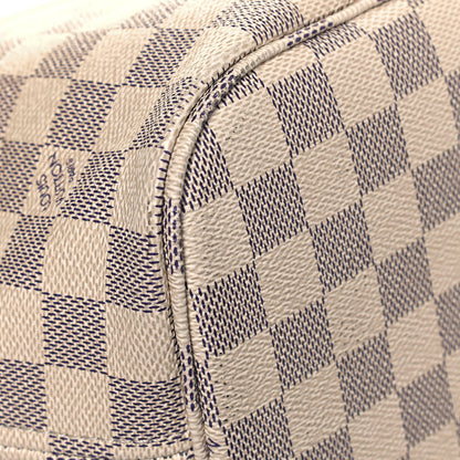 Louis Vuitton Damier Azur Neo Neverfull MM Rose Ballerine 10 of 18