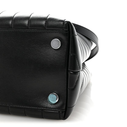Saint Laurent Calfskin Y Quilted Monogram Large Loulou Shopper Black 9 of 9