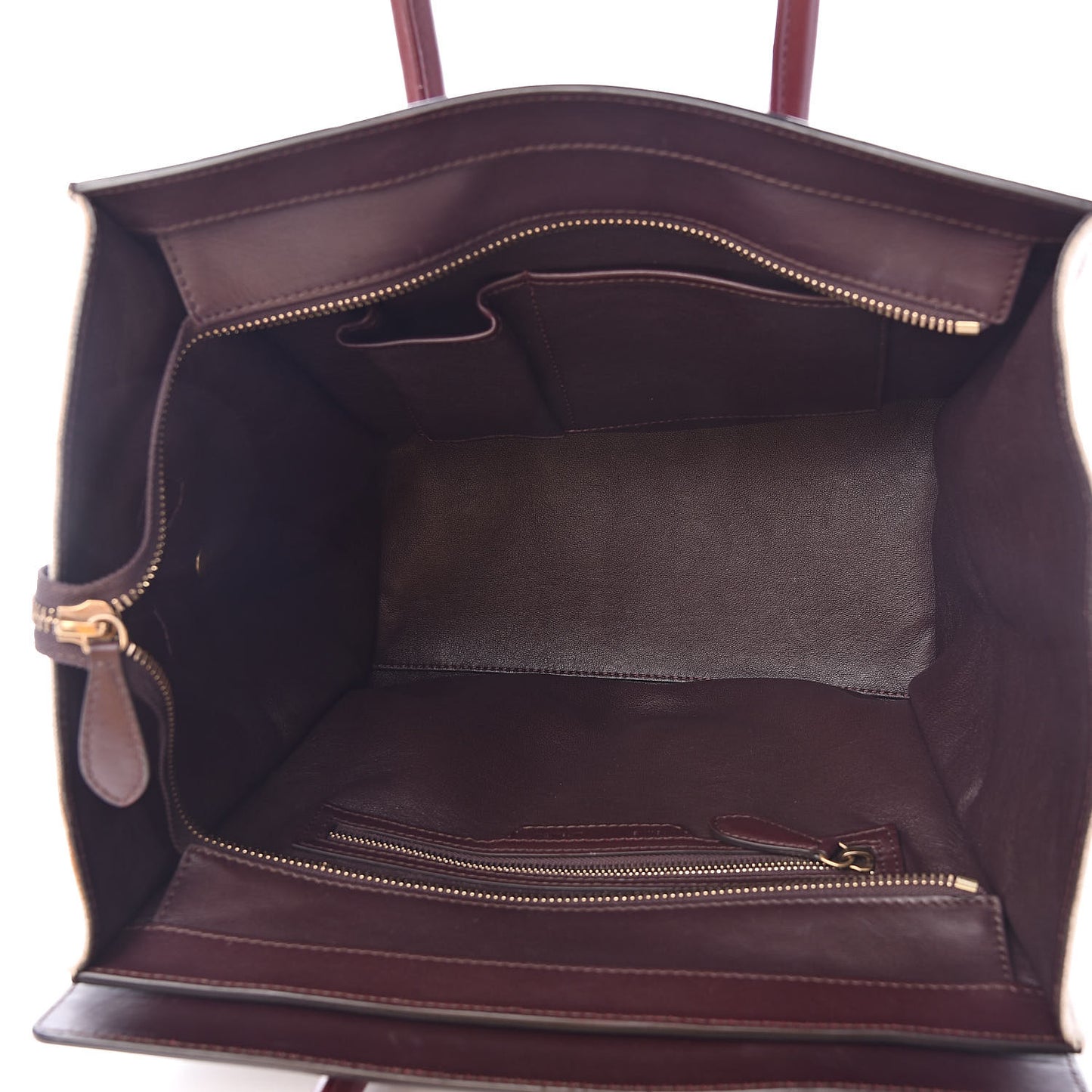 Calfskin Linen Mini Tri-Color Luggage