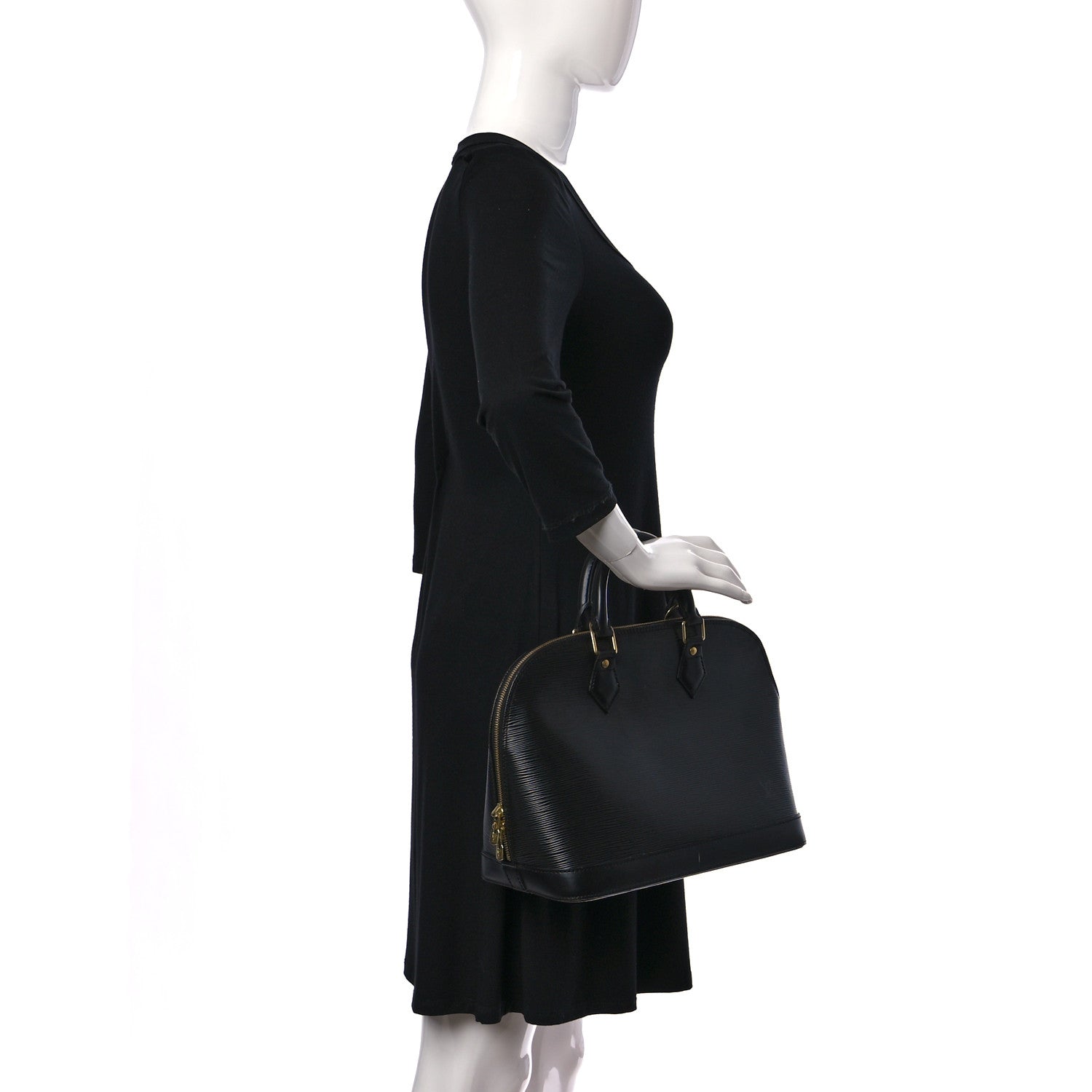 Louis Vuitton Epi Alma PM Black 2 of 11