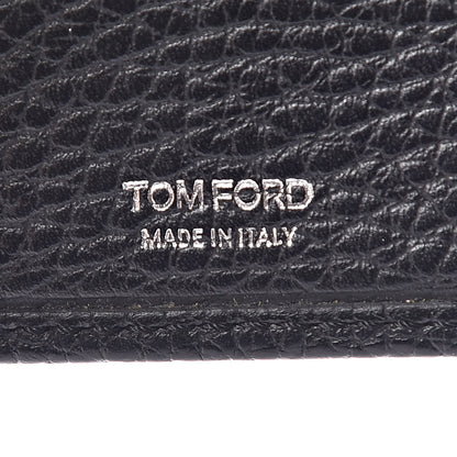 Tom Ford Grained Calfskin Bi-Fold Card Holder Black 6 of 6